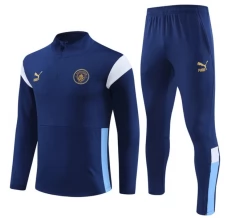 Bambino Manchester City Tute Felpe da Allenamento 2023/24 - 1-4 Zip Navy