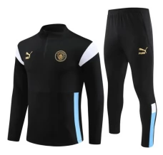 Bambino Manchester City Tute Felpe da Allenamento 2023/24 - 1-4 Zip Nero