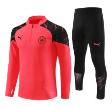 Bambino Manchester City Tute Felpe da Allenamento 2023/24 - 1-4 Zip Nero