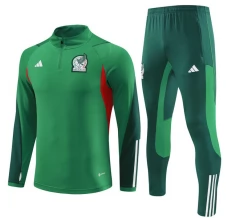 Bambino Messico Tute Felpe da Allenamento 2023/24 - 1-4 Zip Verde