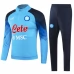 Bambino Napoli Tute Felpe da Allenamento 2023/24 - 1-4 Zip Blu