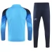 Bambino Napoli Tute Felpe da Allenamento 2023/24 - 1-4 Zip Blu