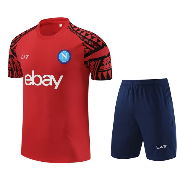 Bambino Napoli Tute Maglia da Allenamento 2023/24 - Shorts Rosso Bambino Napoli Tute Maglia da Allenamento 2023/24 - Shorts Rosso