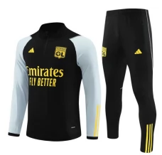 Bambino Olympique Lyonnais Tute Felpe da Allenamento 2023/24 - 1-4 Zip Nero