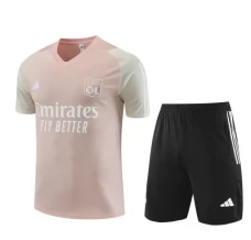 Bambino Olympique Lyonnais Tute Maglia da Allenamento 2023/24 - Shorts Rosa Nero