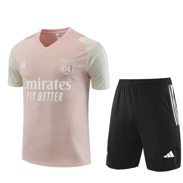 Bambino Olympique Lyonnais Tute Maglia da Allenamento 2023/24 - Shorts Rosa Nero Bambino Olympique Lyonnais Tute Maglia da Allenamento 2023/24 - Shorts Rosa Nero