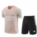 Bambino Olympique Lyonnais Tute Maglia da Allenamento 2023/24 - Shorts Rosa Nero