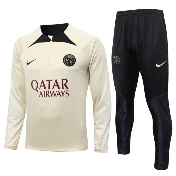 Bambino Paris Saint-Germain Tute Felpe da Allenamento 2023/24 - 1-4 Zip Beige Bambino Paris Saint-Germain Tute Felpe da Allenamento 2023/24 - 1-4 Zip Beige