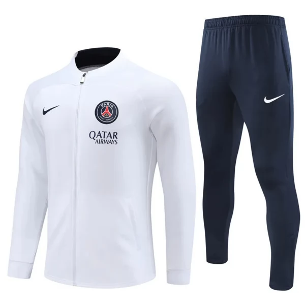 Bambino Paris Saint-Germain Tute Giacca da Allenamento 2023/24 - Bianco Bambino Paris Saint-Germain Tute Giacca da Allenamento 2023/24 - Bianco