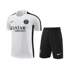 Bambino Paris Saint-Germain Tute Maglia da Allenamento 2023/24 - Shorts Bianco Nero