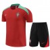Bambino Portogallo Tute Maglia da Allenamento 2024/25 - Shorts Dark Rosso