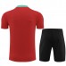 Bambino Portogallo Tute Maglia da Allenamento 2024/25 - Shorts Dark Rosso