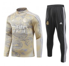 Bambino Real Madrid Tute Felpe da Allenamento 2023/24 - 1-4 Zip Giallo
