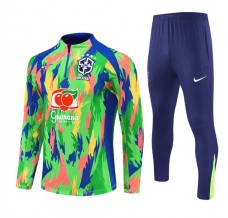 Brasile Tuta Felpa da Allenamento 2025/26 - 1-4 Zip Verde