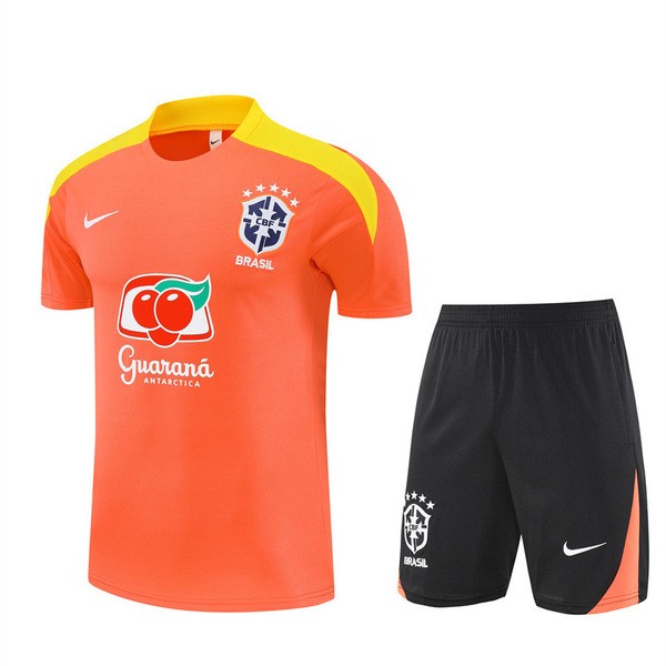 Brasile Tuta Maglia da Allenamento 2025/26 - Shorts Arancione Brasile Tuta Maglia da Allenamento 2025/26 - Shorts Arancione