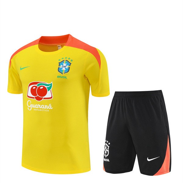 Brasile Tuta Maglia da Allenamento 2025/26 - Shorts Giallo Brasile Tuta Maglia da Allenamento 2025/26 - Shorts Giallo