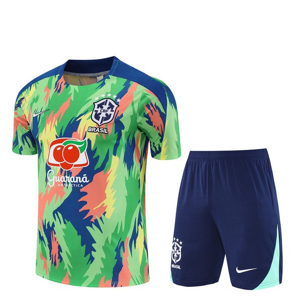 Brasile Tuta Maglia da Allenamento 2025/26 - Shorts Verde Brasile Tuta Maglia da Allenamento 2025/26 - Shorts Verde