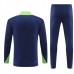 Brasile Tute Felpe da Allenamento 2024/25 - 1-4 Zip Blu Navy