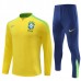 Brasile Tute Felpe da Allenamento 2024/25 - 1-4 Zip Giallo