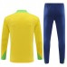 Brasile Tute Felpe da Allenamento Bambino 2024/25 - 1-4 Zip Giallo