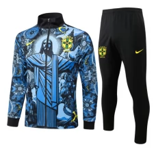 Brasile Tute Giacca da Allenamento 2024/25 - Blu Brasile Tute Giacca da Allenamento 2024/25 - Blu