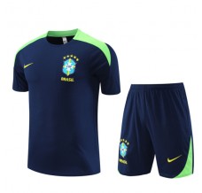 Brasile Tute Maglia da Allenamento Bambino 2024/25 - Shorts Blu Navy