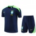 Brasile Tute Maglia da Allenamento Bambino 2024/25 - Shorts Blu Navy