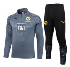 BV Borussia 09 Dortmund Tute Felpe da Allenamento 2023/24 - 1-4 Zip Grigio