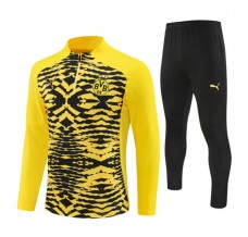 BV Borussia 09 Dortmund Tute Felpe da Allenamento 2024/25 - 1-4 Zip Nero Giallo