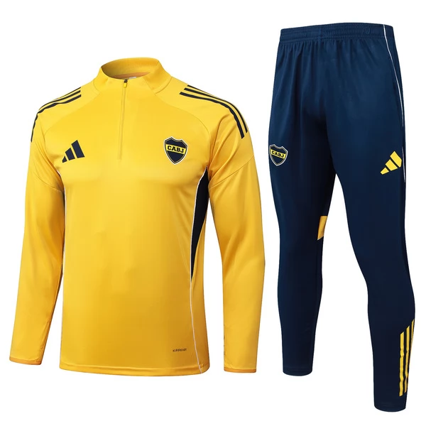 CA Boca Juniors Tuta Felpa da Allenamento 2025/26 - 1-4 Zip Giallo CA Boca Juniors Tuta Felpa da Allenamento 2025/26 - 1-4 Zip Giallo