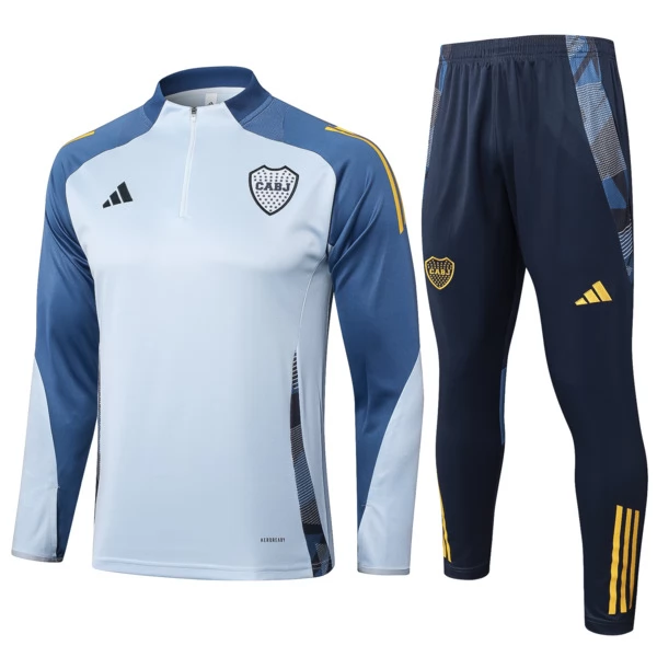 CA Boca Juniors Tute Felpe da Allenamento 2024/25 - 1-4 Zip Grigio CA Boca Juniors Tute Felpe da Allenamento 2024/25 - 1-4 Zip Grigio