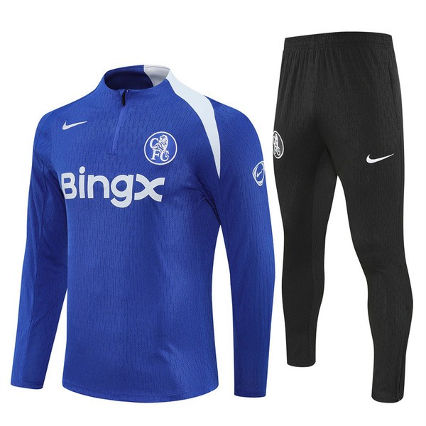 Chelsea Tuta Felpa da Allenamento 2025/26 - 1-4 Zip Blu Chelsea Tuta Felpa da Allenamento 2025/26 - 1-4 Zip Blu
