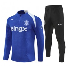 Chelsea Tuta Felpa da Allenamento Bambino 2025/26 - 1-4 Zip Blu