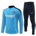 Chelsea Tute Felpe da Allenamento Bambino 2024/25 - 1-4 Zip Blu