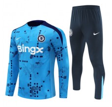 Chelsea Tute Felpe da Allenamento Bambino 2024/25 - 1-4 Zip Blu