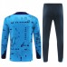 Chelsea Tute Felpe da Allenamento Bambino 2024/25 - 1-4 Zip Blu