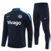 Chelsea Tute Felpe da Allenamento Bambino 2024/25 - 1-4 Zip Nero Blu