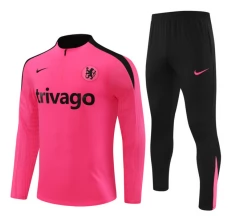 Chelsea Tute Felpe da Allenamento Bambino 2024/25 - 1-4 Zip Rosa