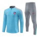 Club Atlético de Madrid Tute Felpe da Allenamento 2024/25 - 1-4 Zip Blu