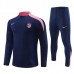 Club Atlético de Madrid Tute Felpe da Allenamento Bambino 2024/25 - 1-4 Zip Blu Navy