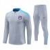 Club Atlético de Madrid Tute Felpe da Allenamento Bambino 2024/25 - 1-4 Zip Grigio