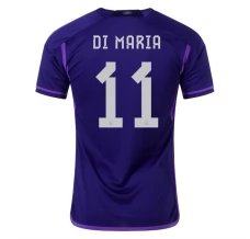 Coppa del mondo 2022 Maglia Argentina Di María 11 Divisa Trasferta