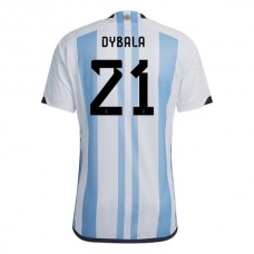Coppa del mondo 2022 Maglia Argentina Dybala 21 Divisa Prima