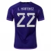Coppa del mondo 2022 Maglia Argentina L. Martinez 22 Divisa Trasferta
