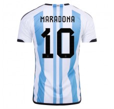 Coppa del mondo 2022 Maglia Argentina Maradona 10 Divisa Prima