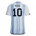 Coppa del mondo 2022 Maglia Argentina Messi 10 Divisa Prima