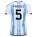 Coppa del mondo 2022 Maglia Argentina Paredes 5 Divisa Prima