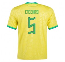 Coppa del mondo 2022 Maglia Brasile Casemiro 5 Divisa Prima