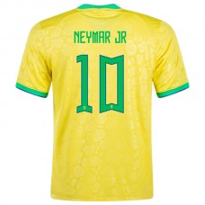 Coppa del mondo 2022 Maglia Brasile Neymar Jr 10 Divisa Prima
