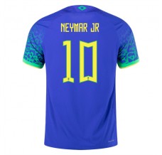 Coppa del mondo 2022 Maglia Brasile Neymar Jr 10 Divisa Trasferta
